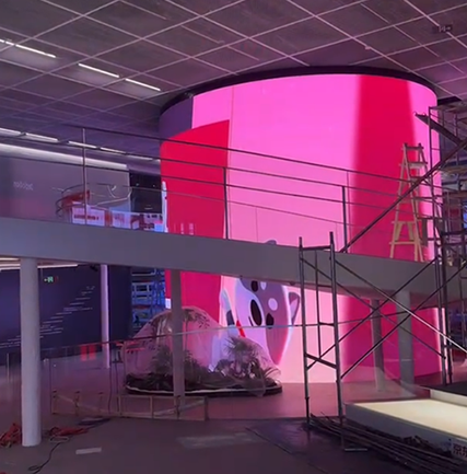 京東2號樓展廳LED透明屏項目
